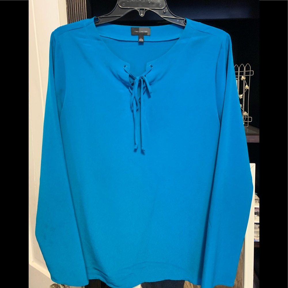 The Limited Blouse With Tie up Vneck